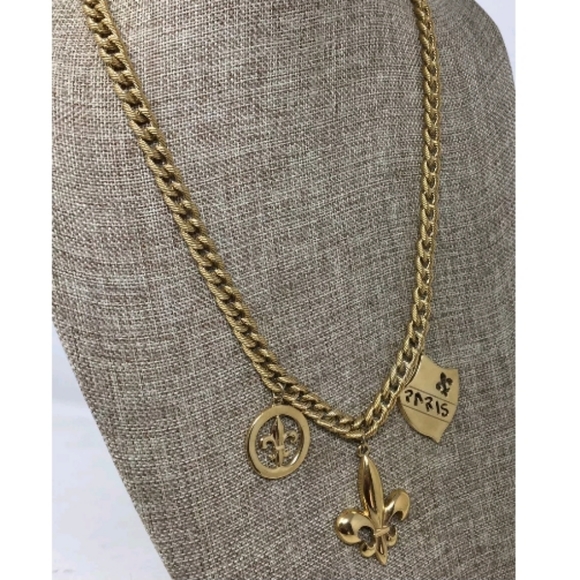 Vintage 1980s Signed Givenchy Charm Necklace - Picture 4 of 7